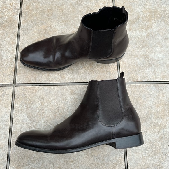 Prada Brown Chelsea Boots - Picture 3 of 12